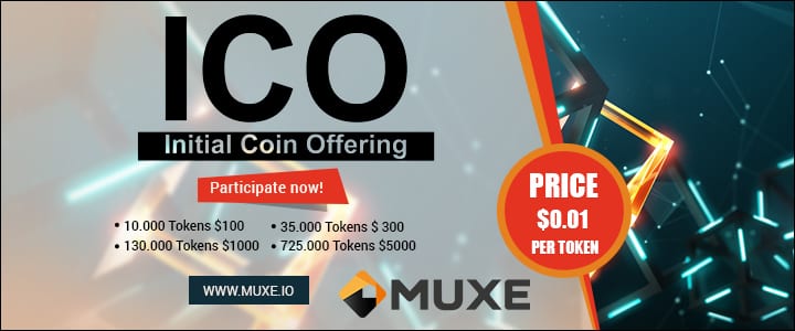 MUXE ICO Target 2: Attempt to raise $400.000 has just begon.
