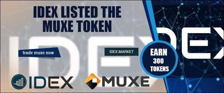 MUXE GOT LISTED ON THE IDEX MARKET EXCHANGE